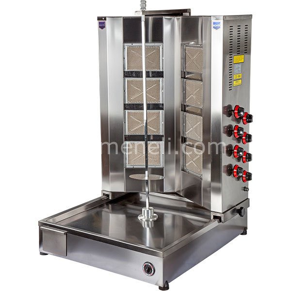 Remta - 8 Radyanlı Alttan Motorlu V Model Gazlı CE Belgeli Döner Ocağı