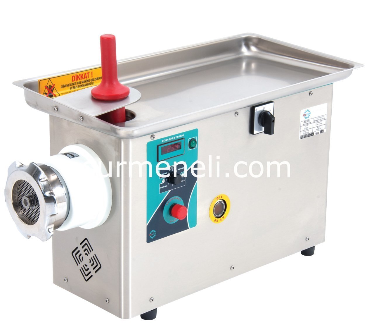 BOSFOR Soğutmalı Et Kıyma Makinesi No.32 Trifaze Paslanmaz Kafa