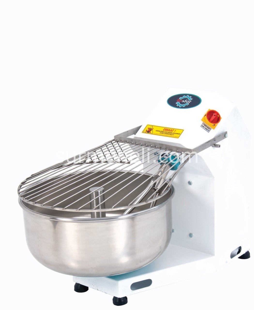 BOSFOR Hamur Yoğurma Makinesi 50 kg. Monofaze (Kafesli)