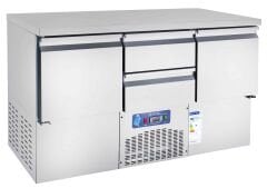 CS.CİH.3.700.AK CSA İNOX - ALTTAN MOTORLU YATAY BUZDOLABI 1400*700*1000