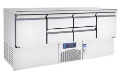 CS.CİH.4.700.AK CSA İNOX - ALTTAN MOTORLU YATAY BUZDOLABI 1860*700*1000 220V-50Hz/0,35 Kw