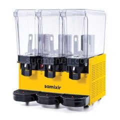 Samixir 60.MMM Triple Klasik Karıştırıcılı Soğuk İçecek Dispenseri, 20+20+20 L, SARI