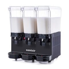 Samixir 60.MMM Triple Klasik Karıştırıcılı Soğuk İçecek Dispenseri, 20+20+20 L, SİYAH