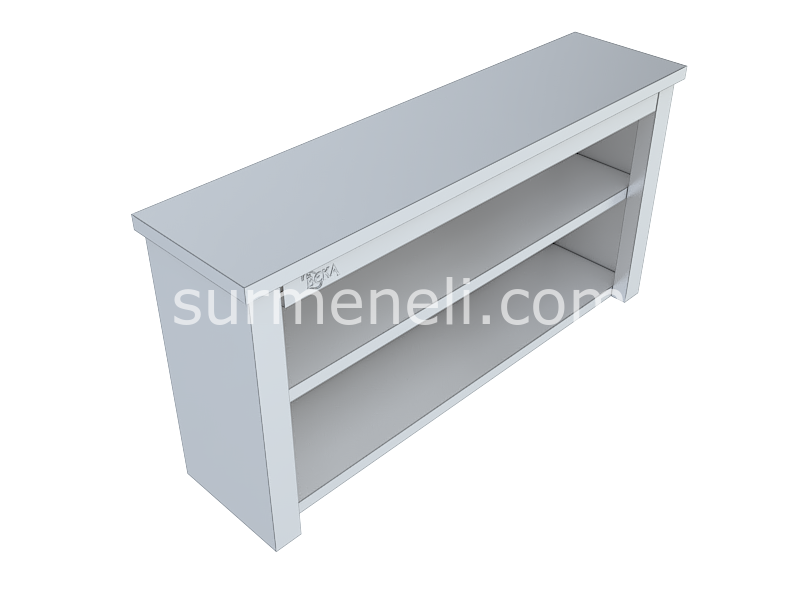 Duvar Dolabı Ara Raflı Kapısız 40'lık 430 KALİTE PASLANMAZ