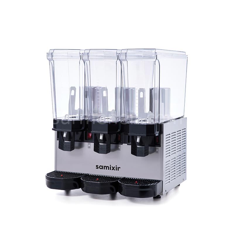 Samixir 60.MMM Triple Klasik Karıştırıcılı Soğuk İçecek Dispenseri, 20+20+20 L, INOX