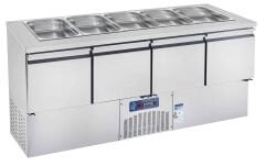 CS.CİK.4.700.SH.AK CSA İNOX - ALTTAN MOTORLU YATAY BUZDOLABI HAVUZSUZ 1860*700*1000