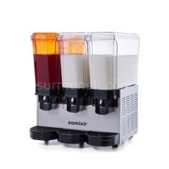 Samixir 60.SMM Triple Klasik Fıskiyeli Karıştırıcılı ve Karıştırıcılı Soğuk İçecek Dispenseri, 20+20+20 L, INOX