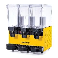Samixir 60.SSS Triple Klasik Fıskiyeli Soğuk İçecek Dispenseri, 20+20+20 L, SARI