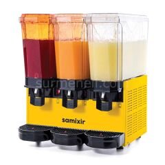Samixir 60.SSS Triple Klasik Fıskiyeli Soğuk İçecek Dispenseri, 20+20+20 L, SARI
