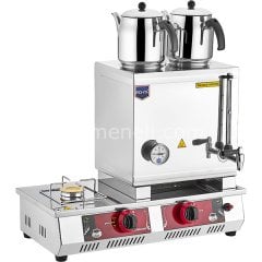 Remta - 40 Model İki Demlikli Gazlı (CE) Çay Ocağı 28 lt