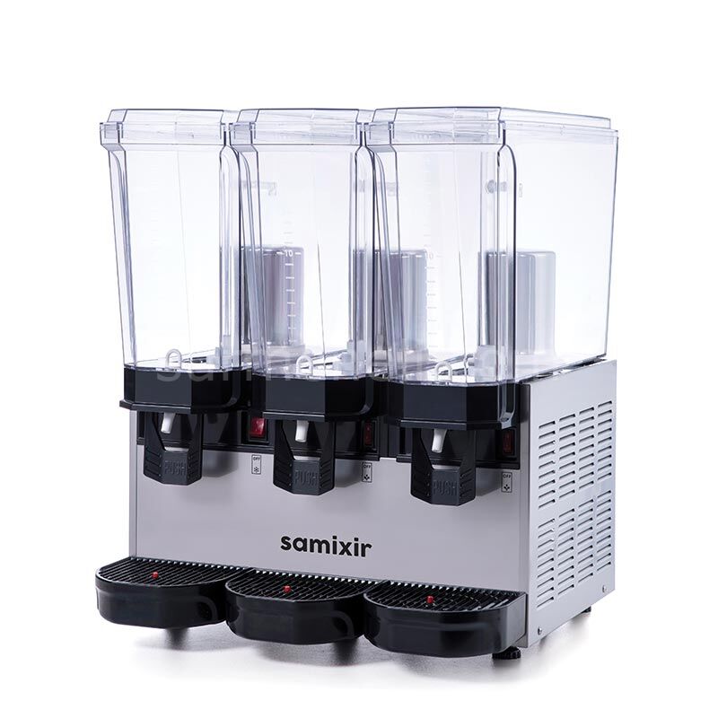 Samixir 60.SSS Triple Klasik Fıskiyeli Soğuk İçecek Dispenseri, 20+20+20 L, INOX