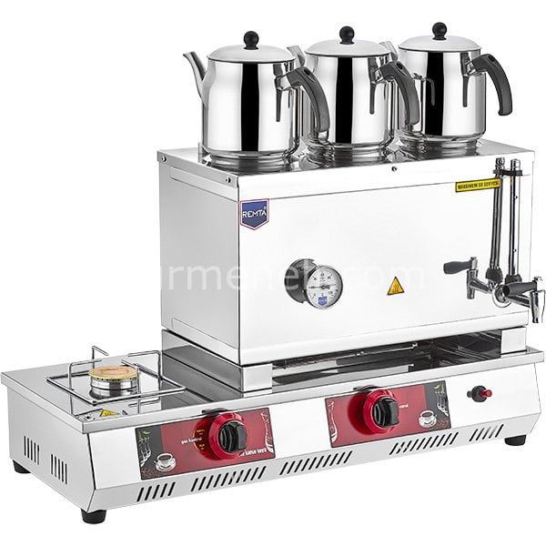 Remta - 55 Model Üç Demlikli Gazlı (CE) Çay Ocağı 33 lt