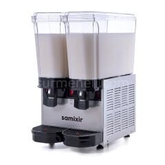 Samixir 40.MM Twin Klasik Karıştırıcılı Soğuk İçecek Dispenseri, 20+20 L, INOX