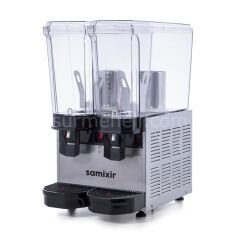 Samixir 40.MM Twin Klasik Karıştırıcılı Soğuk İçecek Dispenseri, 20+20 L, INOX