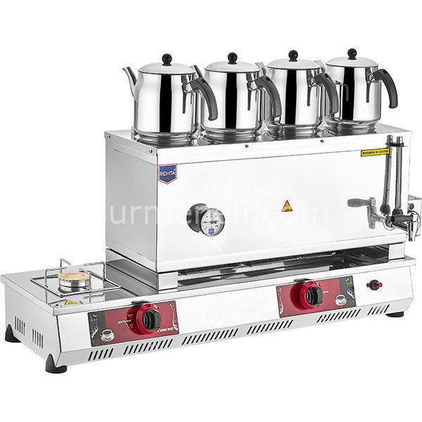 Remta - 85 Model 4 Demlikli Gazlı (CE) + Elektrikli Çay Ocağı 58 lt