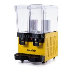 Samixir 40.SS Twin Klasik Fıskiyeli Soğuk İçecek Dispenseri, 20+20 L, SARI