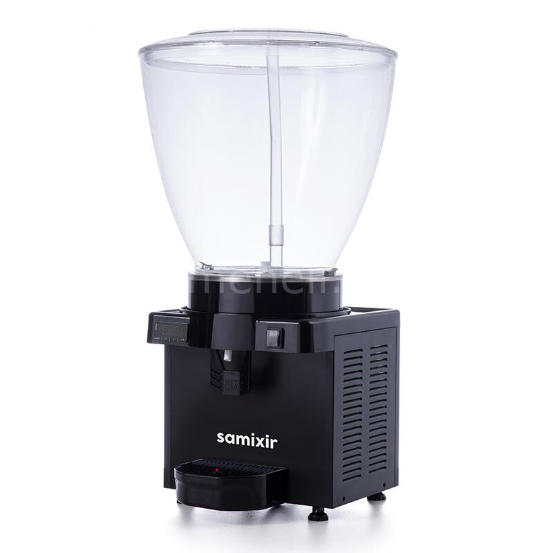Samixir S40 Panaromik Digital Soğuk İçecek Dispenseri, 40 L Fıskiyeli, SİYAH