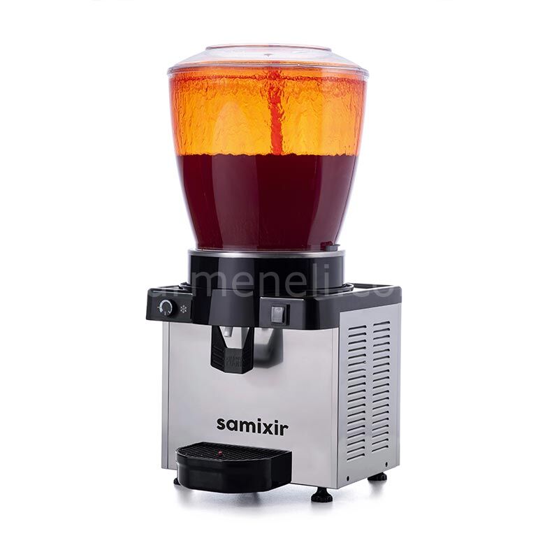 Samixir S22 Panaromik Analog Soğuk İçecek Dispenseri, 22 L Fıskiyeli, INOX