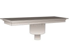 Yer Filtresi Alttan Çıkışlı Ortadan Sifonlu 300X1380
