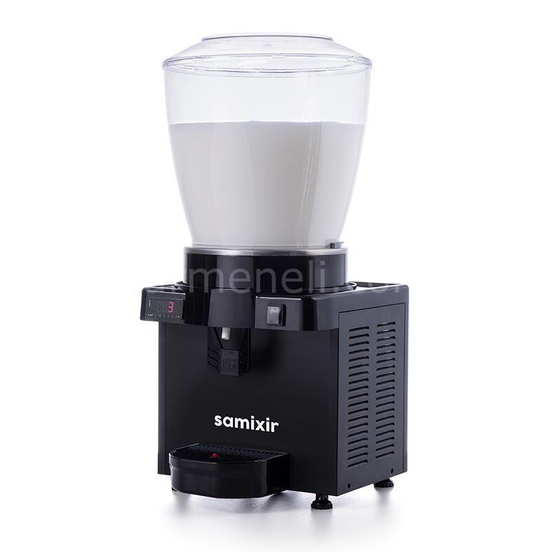 Samixir M22 Panaromik Digital Soğuk İçecek Dispenseri, 22 L Karıştırıcılı, SİYAH