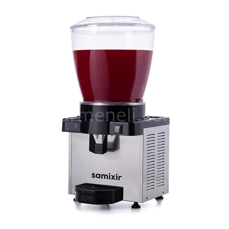 Samixir M22 Panaromik Digital Soğuk İçecek Dispenseri, 22 L Karıştırıcılı, INOX