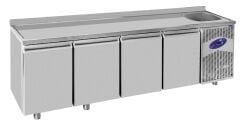 CS.TEK.4D.600.E CSA İNOX - TEZGAH TİPİ BUZDOLABI EVYELİ DONDURUCU 2350*600*850
