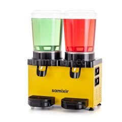 Samixir MM20 Panaromik Twin Soğuk İçecek Dispenseri, 10 L+10 L, SARI
