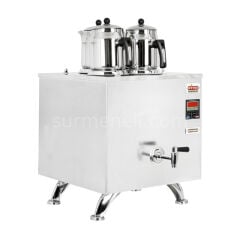 Ateşe İnoks Titanium Keyfchi Akıllı Dijital Elektrikli - 2-3 Demlikli Çay Kazanı
