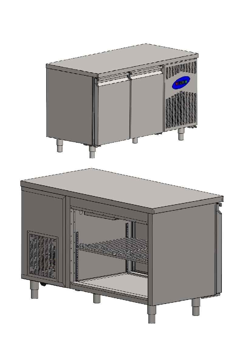 CS.KBP.2.800.AC CSA İNOX - GRID KEBAB CABINET / MANGAL ALTI KEBAP DOLABI 1500*800*850