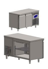 CS.KBP.2.800.AC CSA İNOX - GRID KEBAB CABINET / MANGAL ALTI KEBAP DOLABI 1500*800*850