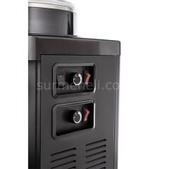 Samixir MM20 Panaromik Twin Soğuk İçecek Dispenseri, 10 L+10 L, SİYAH
