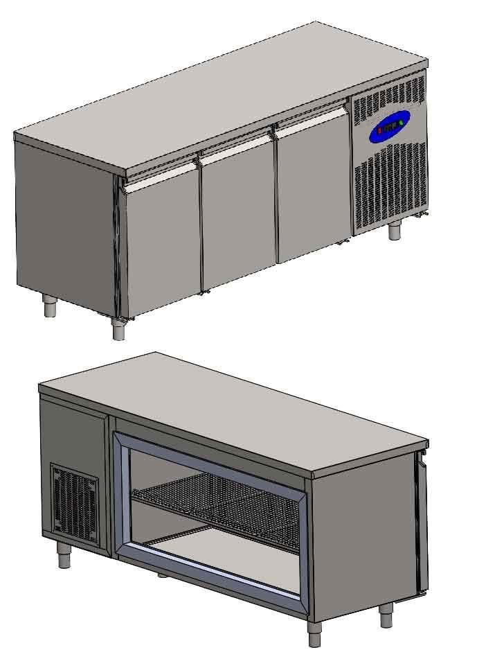 CS.KBP.3.800.AC CSA İNOX - GRID KEBAB CABINET / MANGAL ALTI KEBAP DOLABI 2000*800*850
