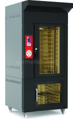 Empero - Elektrikli Döner Konveksiyonlu Fırın Siyah Paslanmaz Çelik 10-40X60