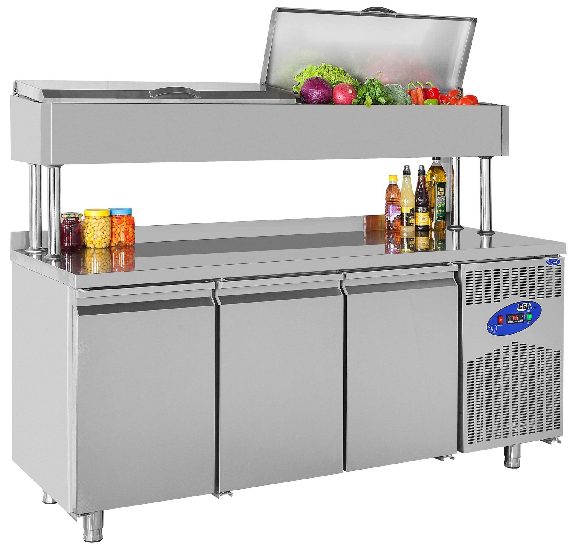 CS.TEZ.3.700.YM CSA İNOX - HIGH MAKE UP REFRIGERATORS / 700'LÜK YÜKSELTİLMİŞ MAKE UP 1880*700*1370