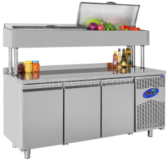 CS.TEK.3.700.YM CSA İNOX - HIGH MAKE UP REFRIGERATORS / 700'LÜK YÜKSELTİLMİŞ MAKE UP 1880*700*1370