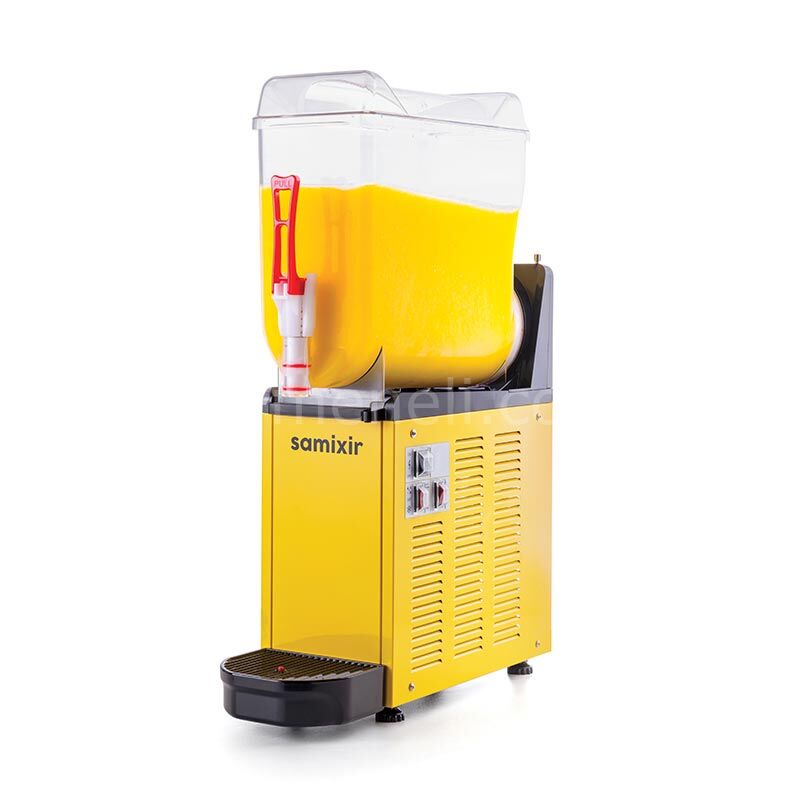 Samixir SLUSH12 Ice Slush Mono Granita Meyve Suyu Dispenseri, 12 L, SARI