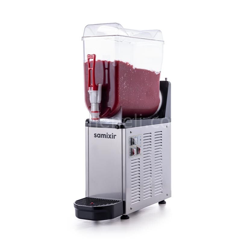 Samixir SLUSH12 Ice Slush Mono Granita Meyve Suyu Dispenseri, 12 L, INOX