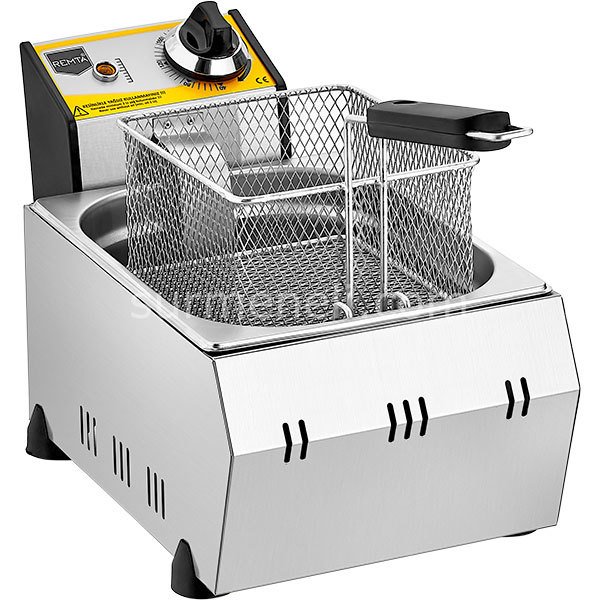 Remta - Tekli Kapaklı 5 lt Elektrikli Fritöz