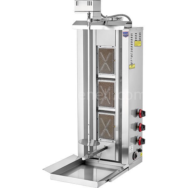 Remta - 3 Radyanlı Üstten Motorlu Gazlı (CE) Döner Ocağı