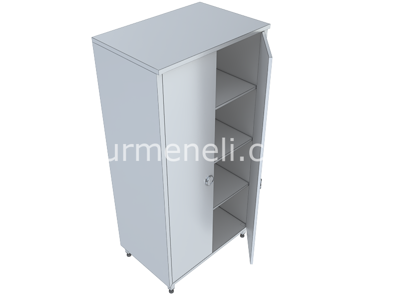 Malzeme Dolabı 4 Katlı 60'lık 430 KALİTE PASLANMAZ