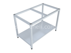 Profil Karkas Tezgahlar Taban Raflı 80'lik 304 KALİTE PASLANMAZ