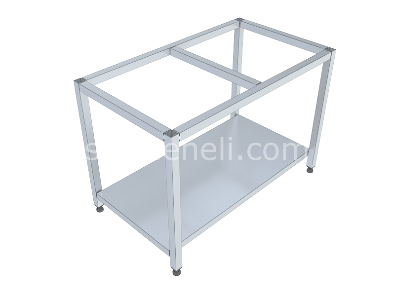 Profil Karkas Tezgahlar Taban Raflı 90'lık 304 KALİTE PASLANMAZ