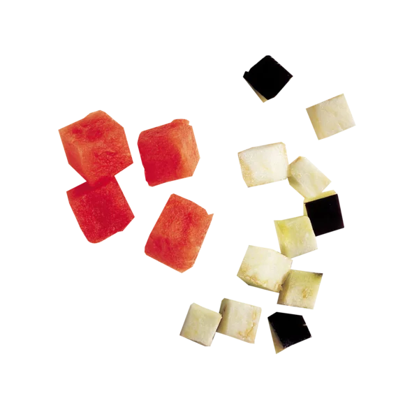 28113W Robot Coupe Sebze Doğrama Makinesi Diskleri Küp Kesim Ekipmanlari 14 x 14 x 14 mm Salades