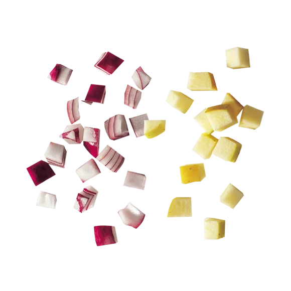 28197W Robot Coupe Sebze Doğrama Makinesi Diskleri Küp Kesim Ekipmanlari 12 x 12 x 12 mm Salades