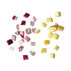 28197W Robot Coupe Sebze Doğrama Makinesi Diskleri Küp Kesim Ekipmanlari 12 x 12 x 12 mm Salades