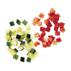 28111W Robot Coupe Sebze Doğrama Makinesi Diskleri Küp Kesim Ekipmanlari 8 x 8 x 8 mm Salades