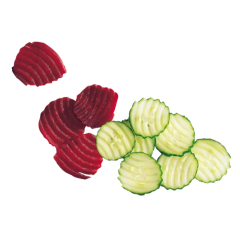 27068W Robot Coupe Sebze Doğrama Makinesi Diskleri Dalgali 2 mm