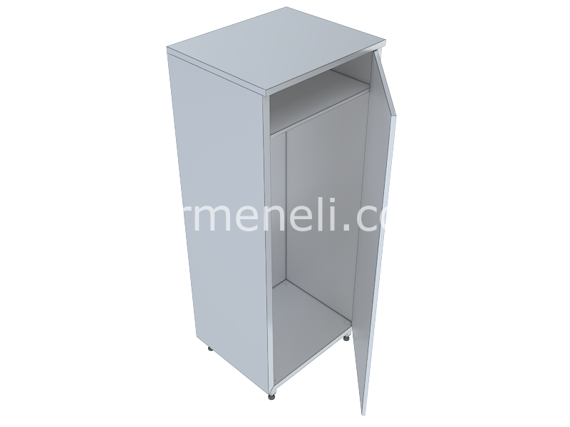 Temizlik Ekipman Dolabı Askılı 60'lık 430 KALİTE PASLANMAZ