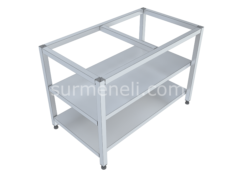 Profil Karkas Tezgahlar Taban ve Ara Raflı 70'lik 304 KALİTE PASLANMAZ