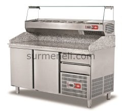 Empero - Granit Tablalı Hamur Hazırlık Dolabı (Üç Kapılı)
